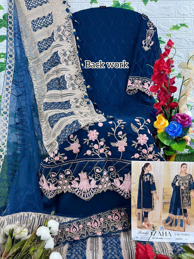 Zaha Ramsha Vol 9 Georgette Pakistani Suits Catalog